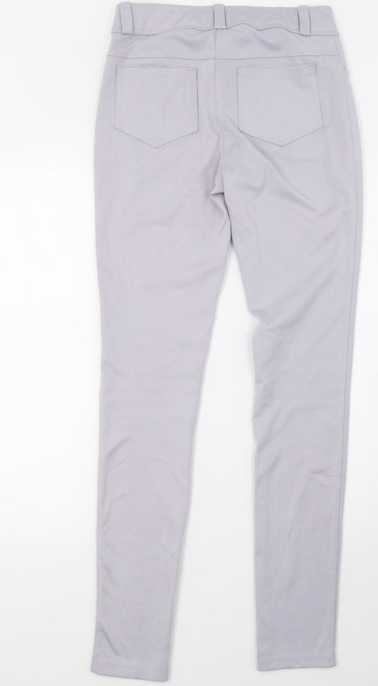 Womens UK Size 10 Preworn Regular Fit Sweatpants Purple Trousers