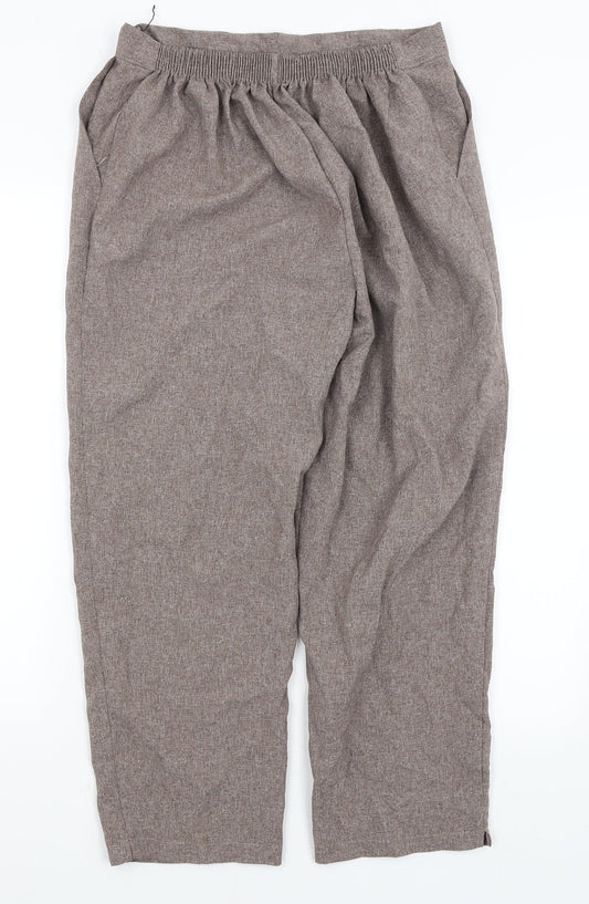 Womens UK Size 16 Emma Collection Regular Fit Brown Trousers