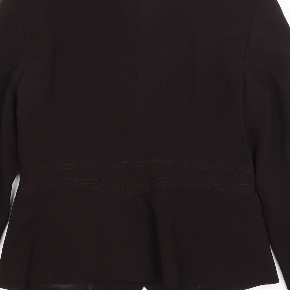 Dorothy Perkins Womens Brown Jacket Blazer Size 10