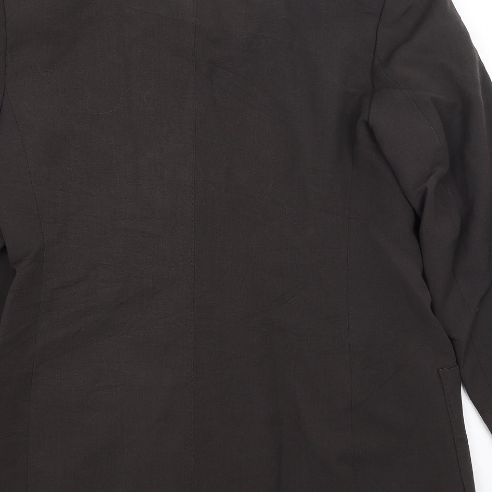 M&S Womens Brown Jacket Blazer Size 12