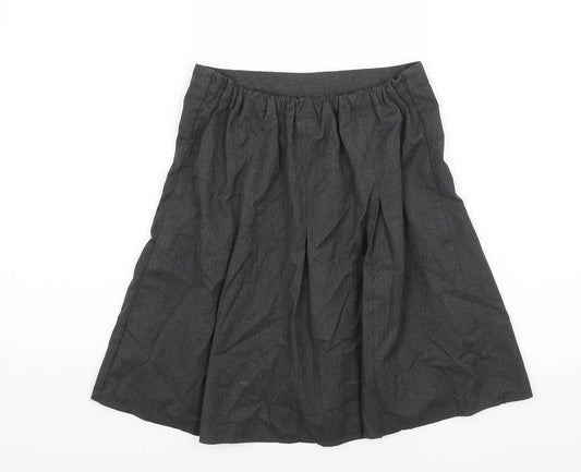 George Girls Grey Pleated Skirt Size 10-11 Years