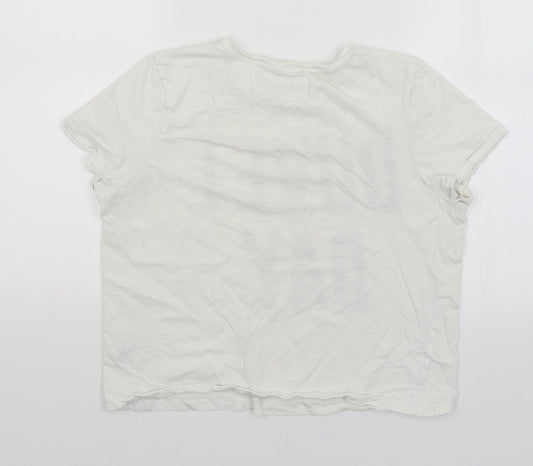 Womens UK Size 12 NEXT White Basic T-Shirt