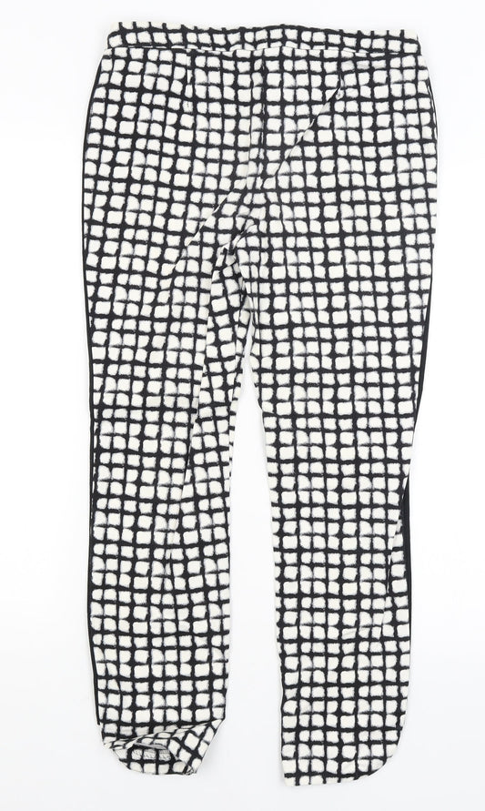 Womens UK Size 8 NEXT Regular Fit Black Trousers