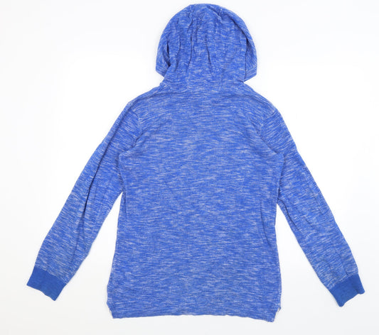 H&M Girls Blue Pullover Hoodie Size 11-12 Years - Urban Vibes