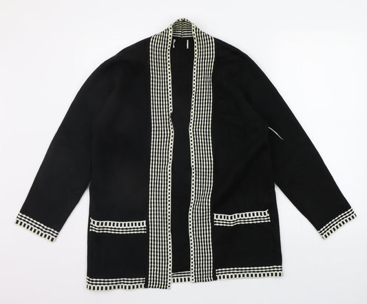 Womens UK Size S Preworn Black Cardigan Jumper