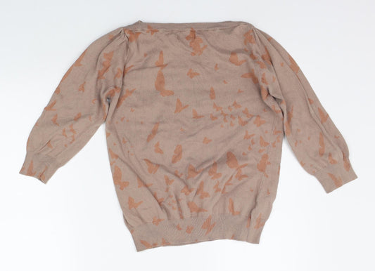 Womens UK Size 14 NEXT Beige Pullover Jumper