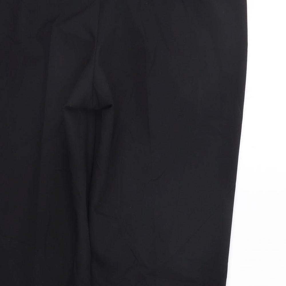 Womens UK Size 12 M&Co Regular Fit Sweatpants Black Trousers