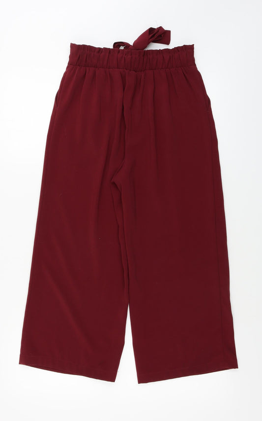 New Look Womens Purple Trousers Size 6 L22 in