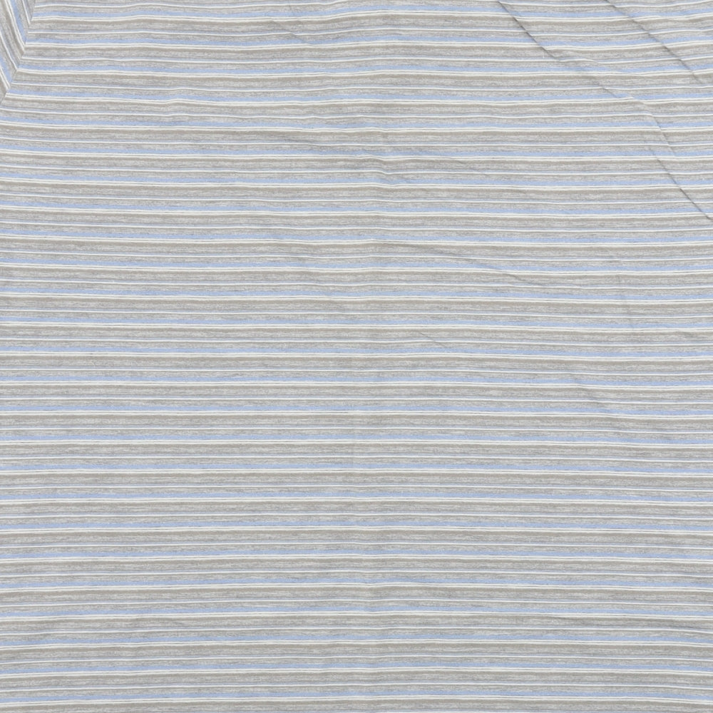 Burton Mens Grey Striped Polo Size XL