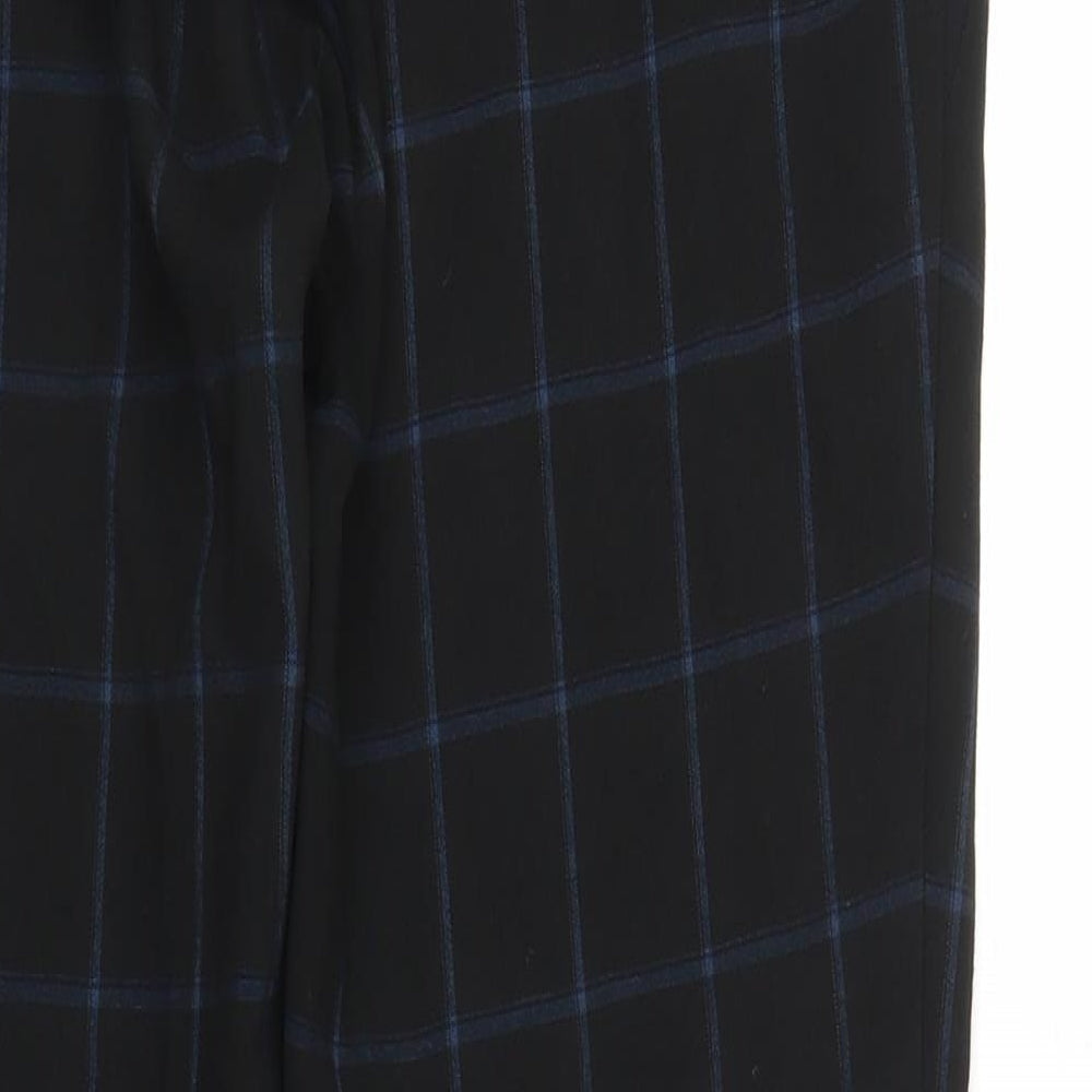Womens UK Size 10 NEXT Regular Fit Carrot Black Trousers