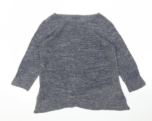 Womens UK Size 10 M&S Grey Basic Blouse