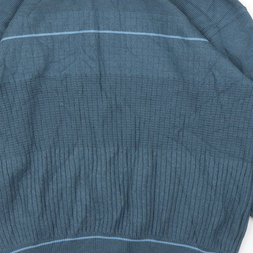 M&S Mens Blue Pullover Jumper Size M