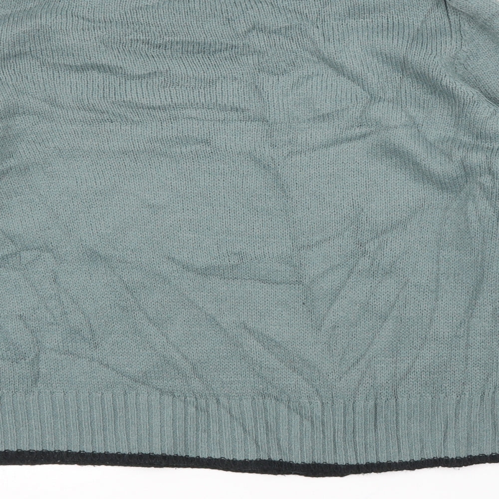 Womens UK Size S H&M Green Pullover Jumper