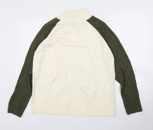 M&S Mens White Pullover Jumper Size M