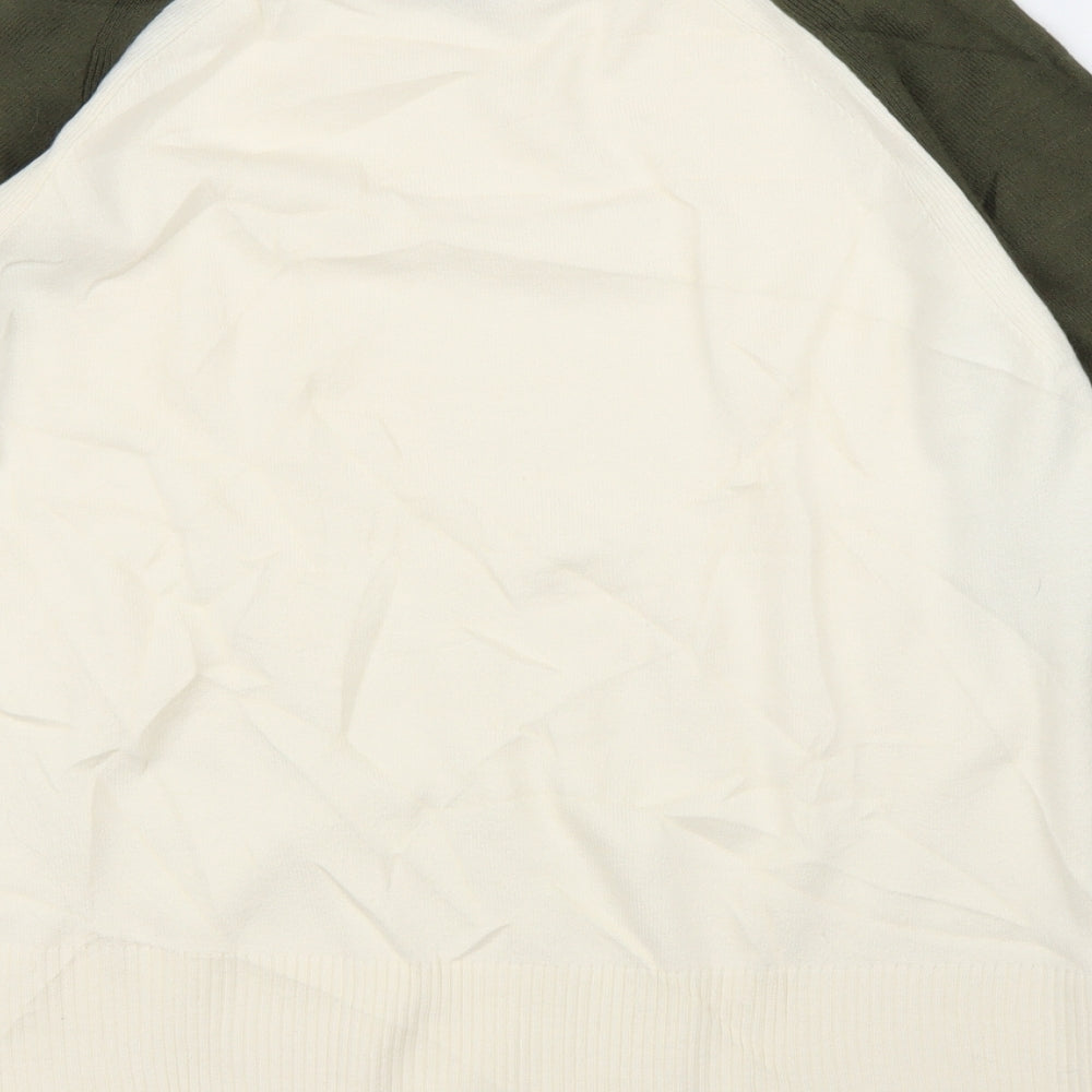 M&S Mens White Pullover Jumper Size M