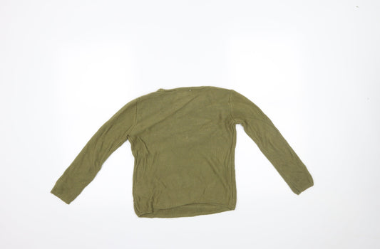 Zara Girls Green Pullover Jumper Size 9-10 Years