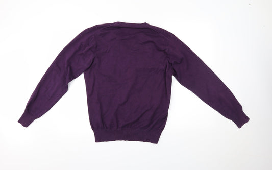 Full Circle Mens Purple Pullover Jumper Size L
