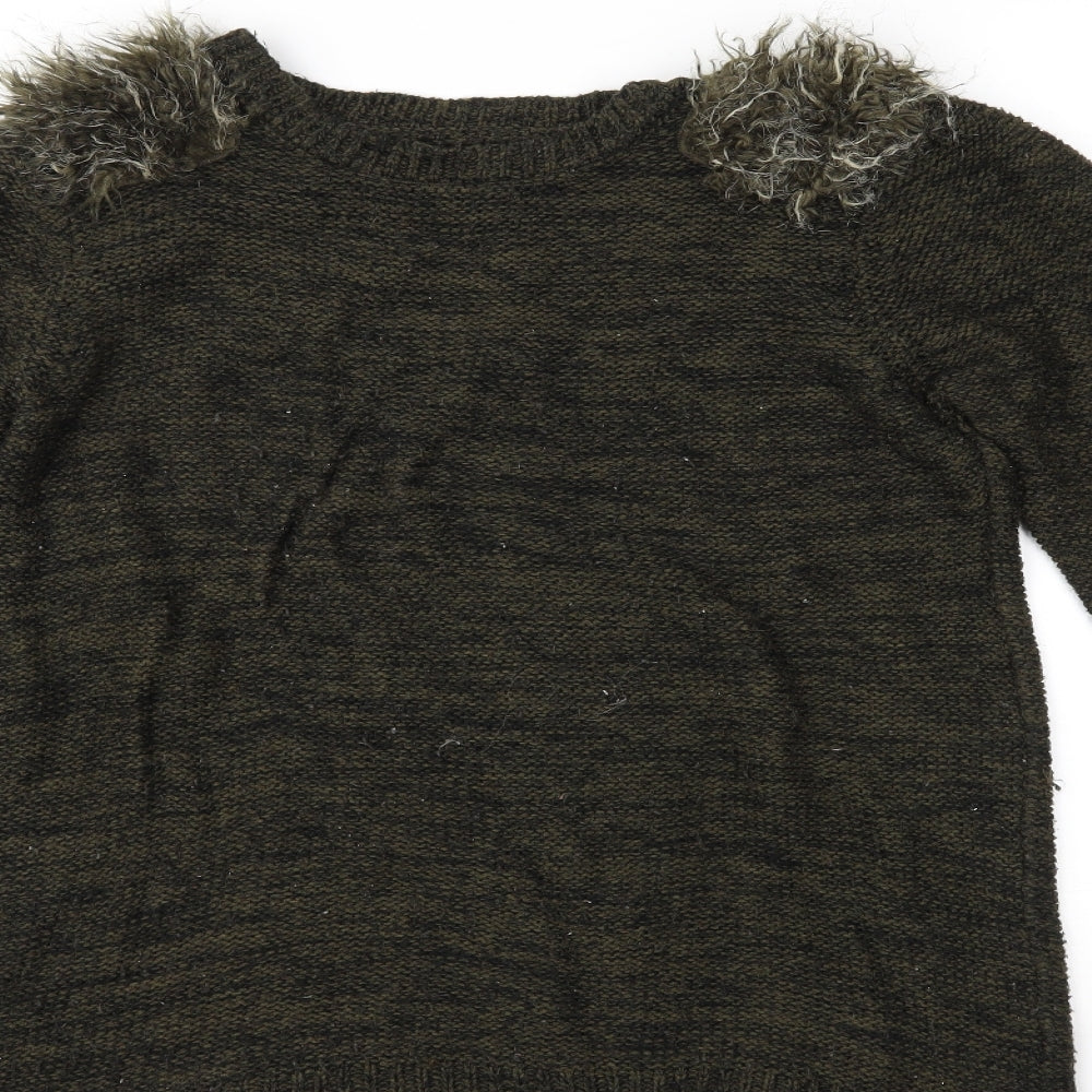 George Womens Green Pullover Jumper Size 16