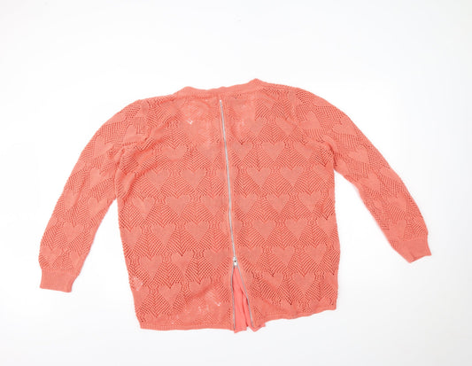 angel ribbons Womens Pink Full Zip Jumper Size 22