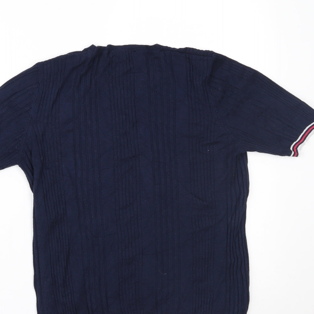 Womens UK Size 14 Marks and Spencer Blue Basic T-Shirt
