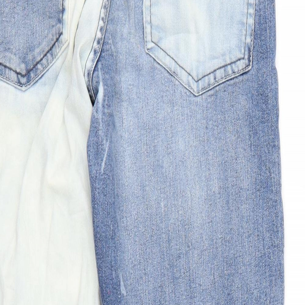 Denim & Co. Womens Blue Cropped Jeans L30 in