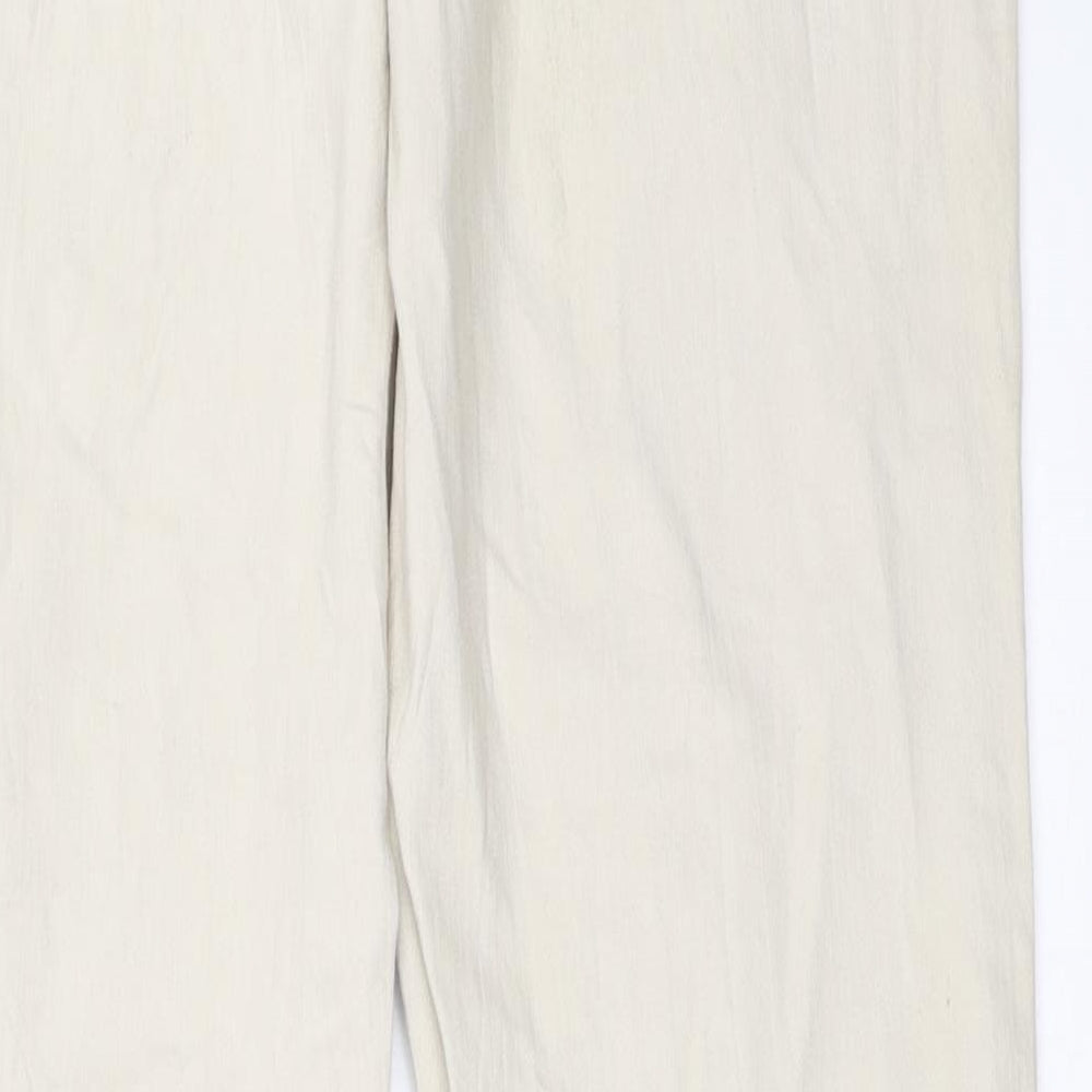 Marc Lauge Womens Beige Straight Jeans Size 31 in L32 in