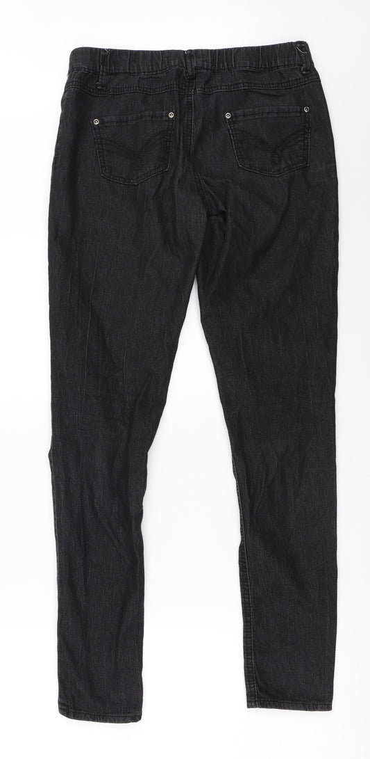 Primark Womens Black Jegging Jeans Size 10 L30 in