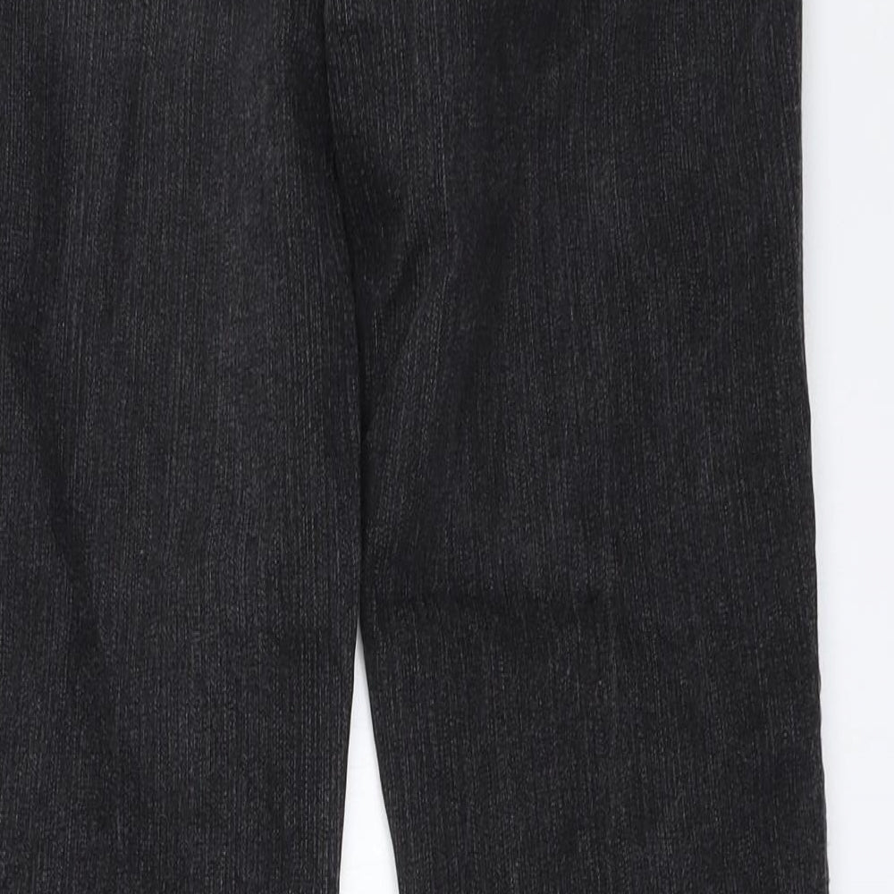 Flash Womens Black Denim Straight Jeans Size 36 L31 in