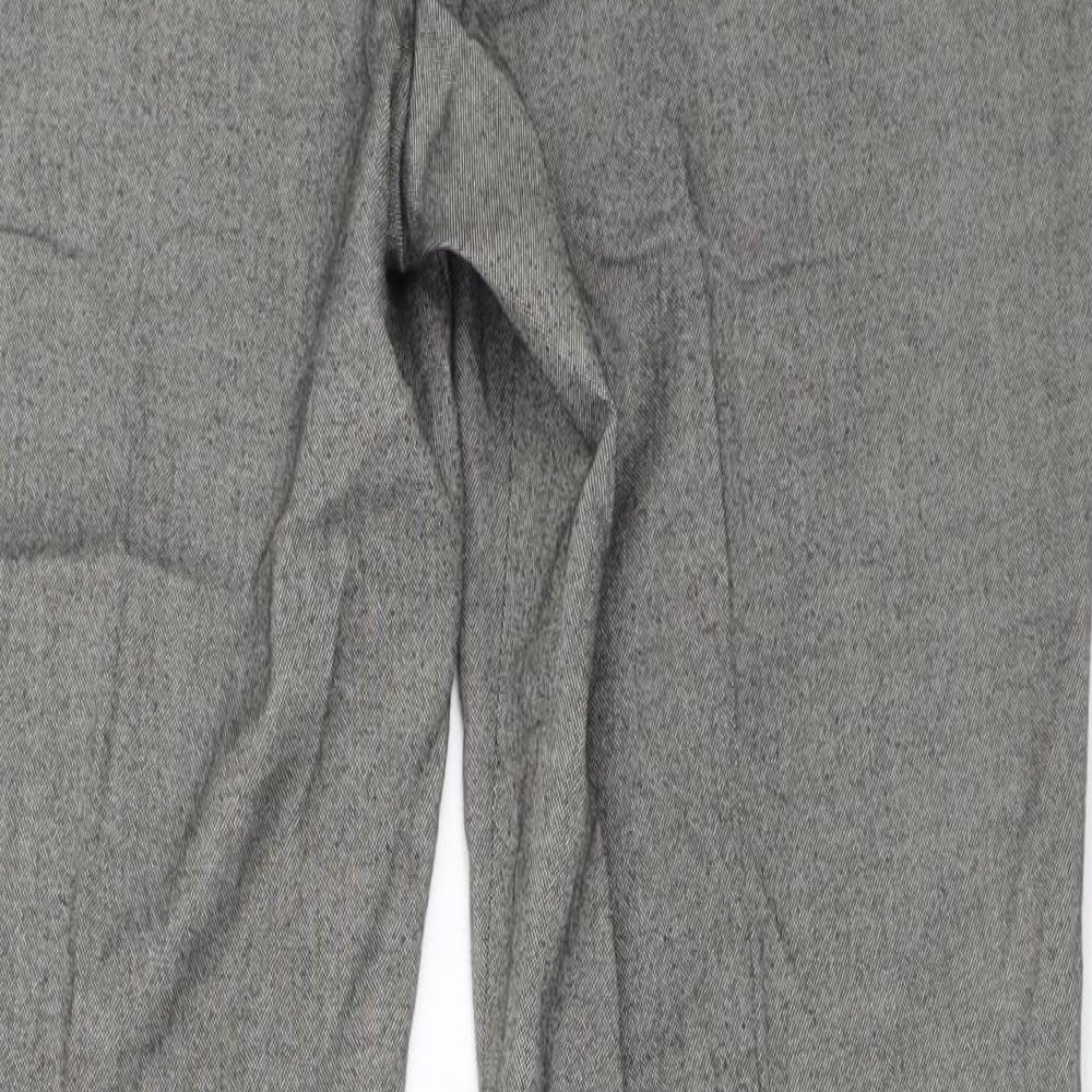 Womens UK Size 37 in Papaya Regular Fit Grey Trousers