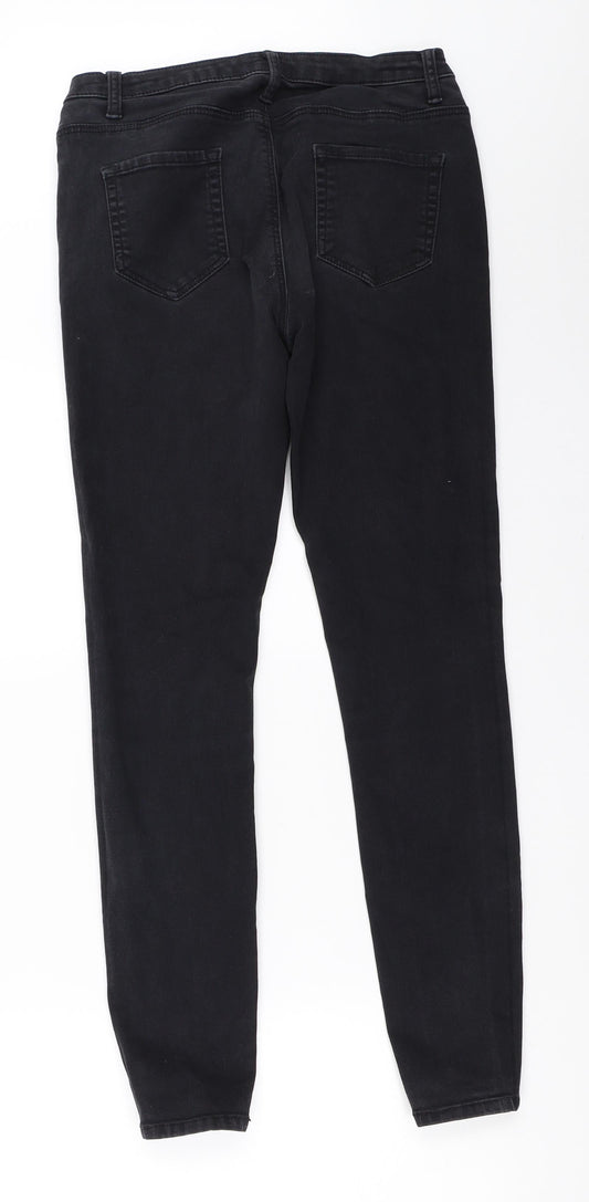 Primark Womens Black Skinny Jeans Size 10 L27 in