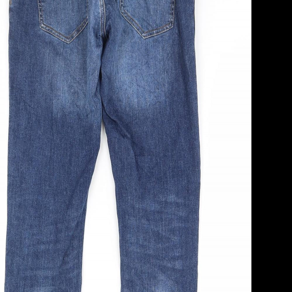 Womens UK Size 32 in Preworn Regular Fit Straight Blue Jeans