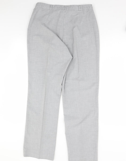 Maroon Womens Grey Dress Pants Trousers Size 16 L29 in