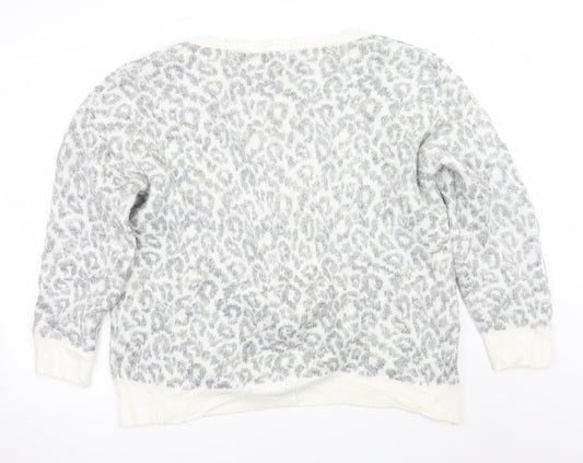 Womens UK Size L Newlook Grey Pullover Jumper