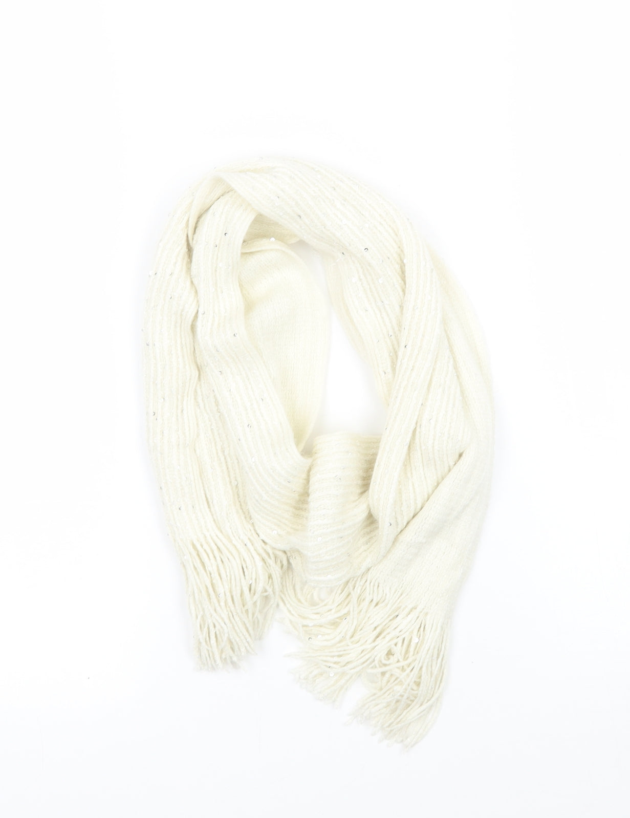 Preworn Womens White Scarf