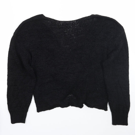 Womens UK Size M H&M Black Pullover Jumper