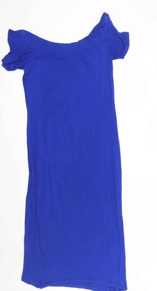 Style Womens Blue A-Line Size 16