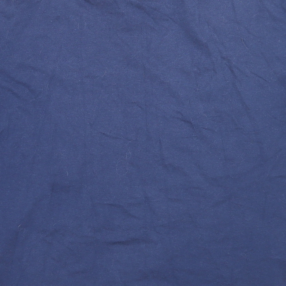 Brand and care label for Rebel boys’ blue basic t-shirt, size 10-11, years
