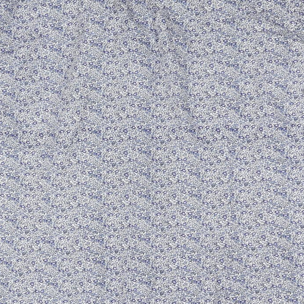 Mens UK Size 18 NEXT Blue Button-Up Long Sleeve Casual Shirt