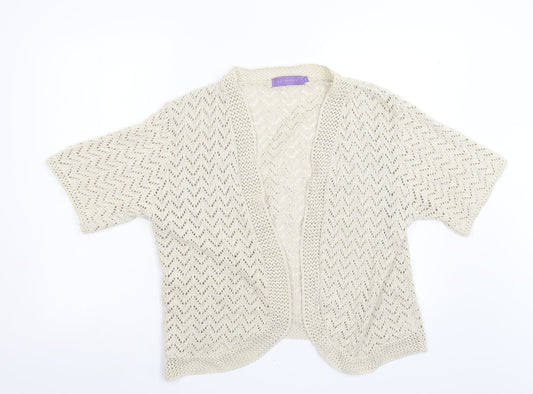 Womens UK Size XL Autonomy Beige Shrug Jumper