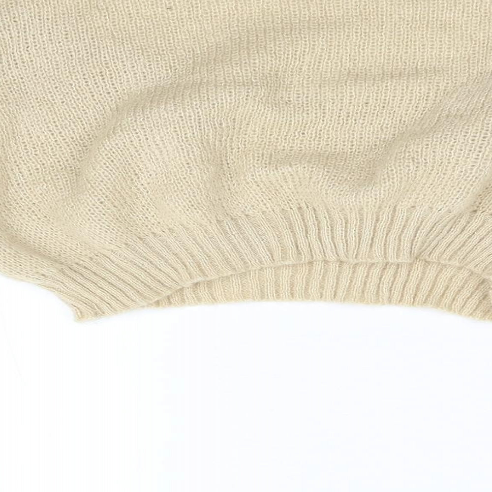 Womens UK Size M Preworn Beige Pullover Jumper
