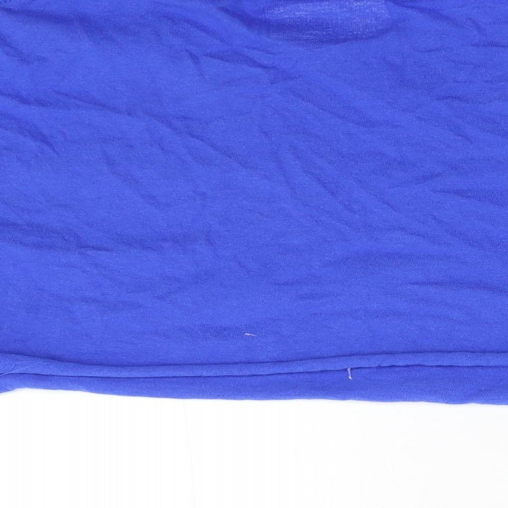 Womens UK Size S Pretty Little Thing Blue Cropped T-Shirt