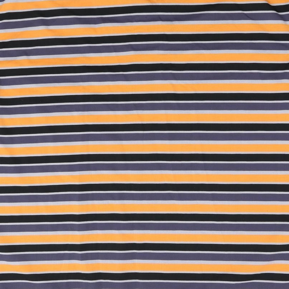 Jomi Mens Orange Striped Polo Size XL