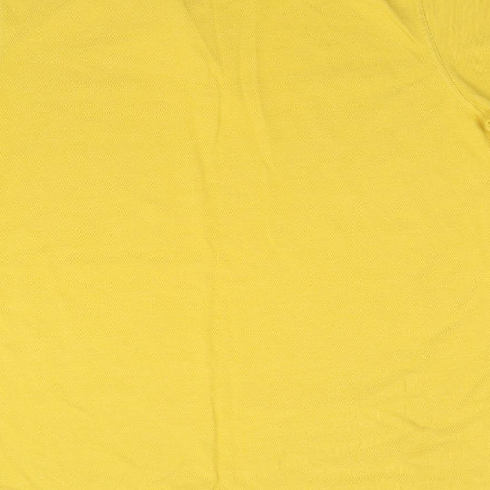 Easy Mens Yellow Polo Size L