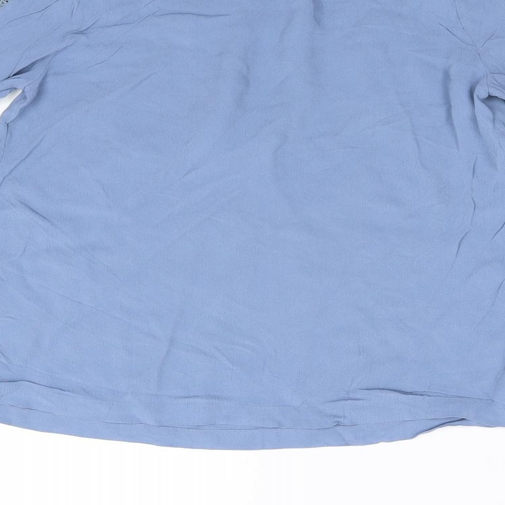 Womens UK Size 8 Monsoon Blue Basic Blouse