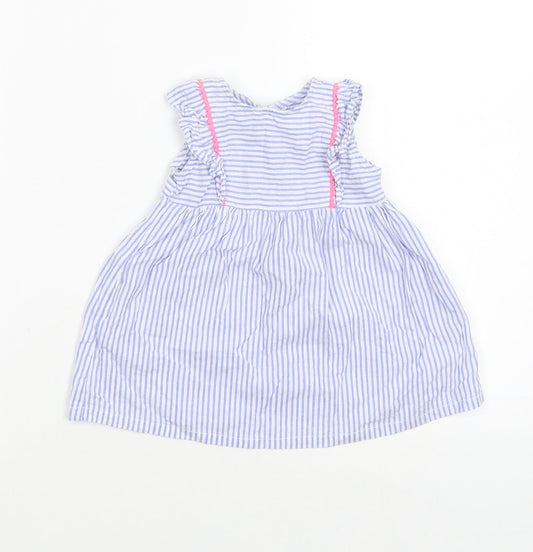 Lullaby Baby Blue Striped A-Line Size 0-3 Months