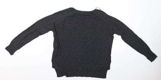 Womens UK Size S Zara Grey Pullover Jumper