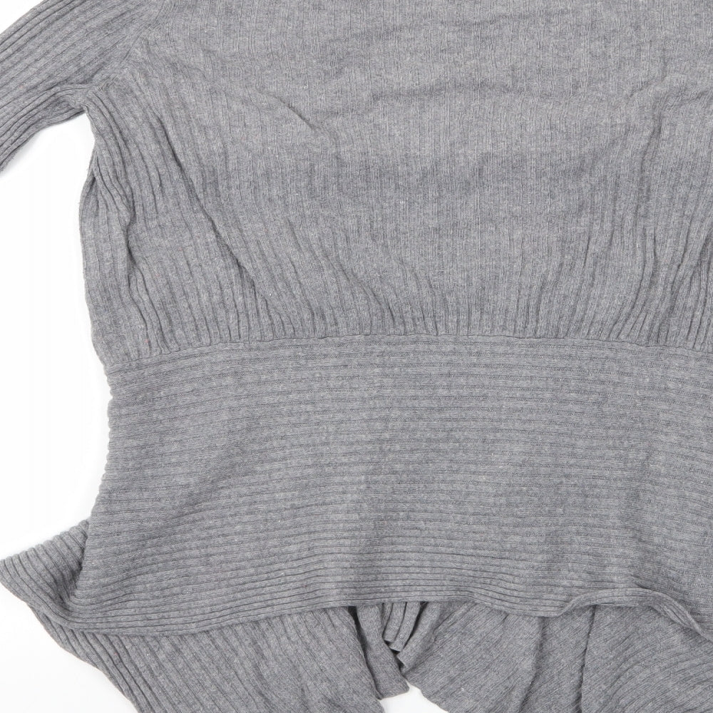 Womens UK Size Preworn Grey Cardigan Jumper
