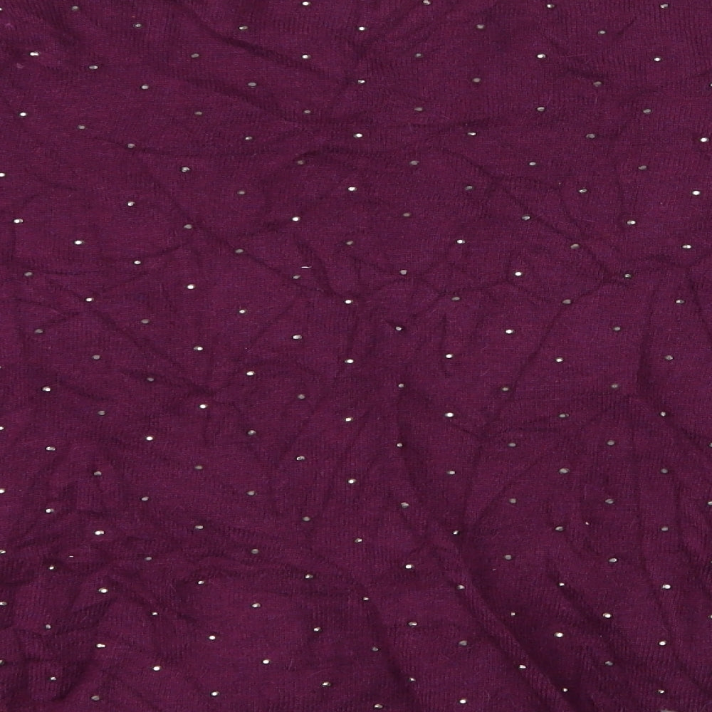 Womens UK Size 12 River Island Purple Cape Jumper