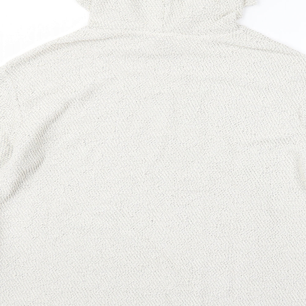 H&M Womens White Pullover Hoodie Size S