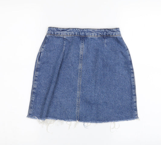 New Look Girls Blue Mini Skirt Size 12 Years